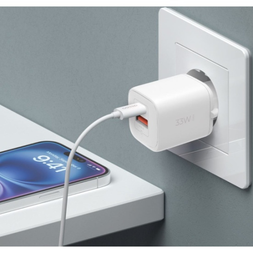 купить СЗУ Deppa 2USB (A+C) PD, QC, GaN, 33W белый в Барнауле фото 3 СЗУ Deppa 2USB (A+C) PD, QC, GaN, 33W белый купить в Барнауле фото 3