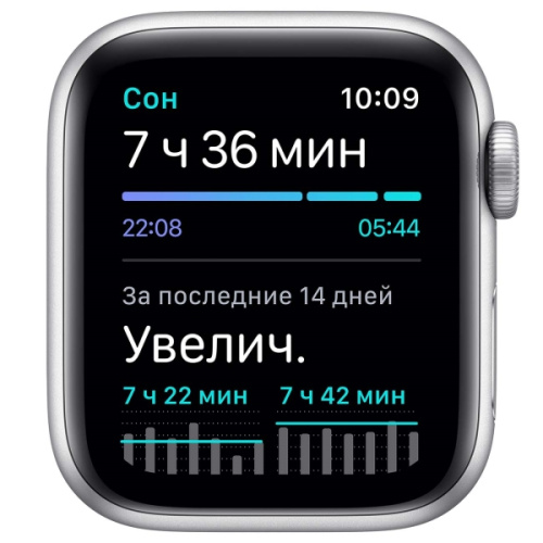 Apple Watch Series SE 44mm Case Silver Aluminium Nike Sport Band Platinum купить в Барнауле фото 5