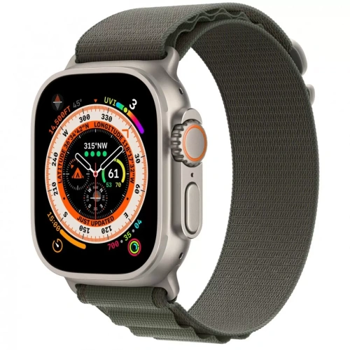  Apple Watch Ultra 49mm Titanium Case с зелёным рем купить в Барнауле фото 2