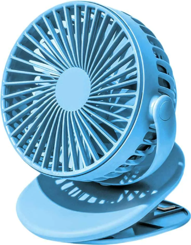 Портативный вентилятор на клипсе Solove clip electric fan 2000 mAh 3 Speed Type-C синий купить в Барнауле фото 3