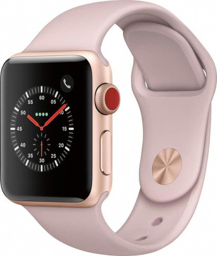 Apple Watch Series 3 42mm Case Gold Aluminium Sport Band Pink Sand (GPS+Cellular) купить в Барнауле