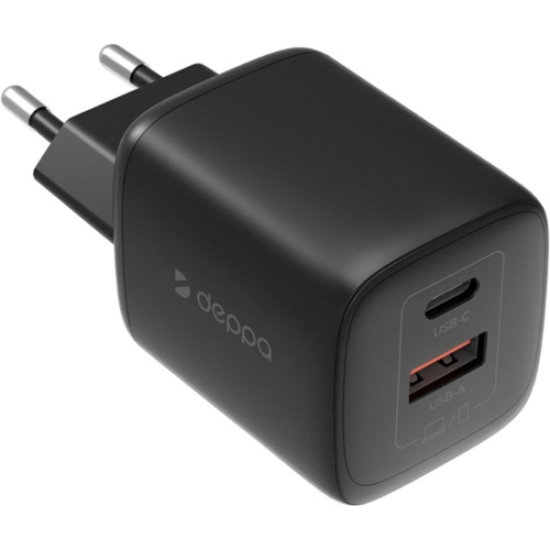 купить СЗУ Deppa USB-C + USB A, PD 3.0, QC 4.0, 45W, чёрный в Барнауле СЗУ Deppa USB-C + USB A, PD 3.0, QC 4.0, 45W, чёрный купить в Барнауле