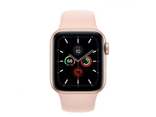 Apple Watch Series 5 44mm Gold Aluminium Case with Pink Sport Band купить в Барнауле фото 2