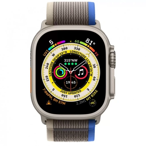  Apple Watch Ultra 49mm Titanium Case с серо-синим рем M/L купить в Барнауле
