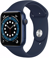 Apple Watch Series 6 GPS 44mm Case Blue Aluminium Band Blue купить в Барнауле