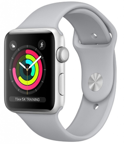 купить Apple Watch Series 3 42mm Case Silver Aluminium Sport Band Fog в Барнауле Apple Watch Series 3 42mm Case Silver Aluminium Sport Band Fog купить в Барнауле