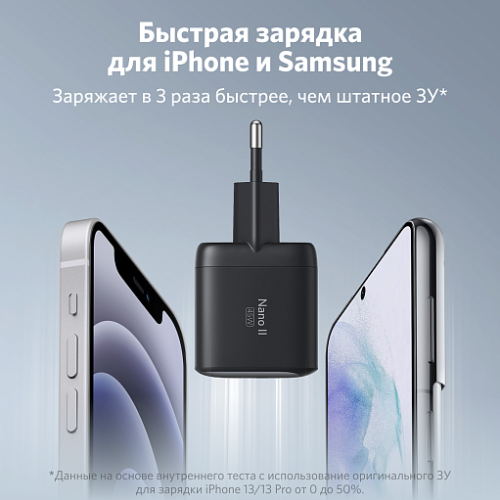 СЗУ Anker PowerPort Nano II 45W A2664 Black купить в Барнауле фото 4