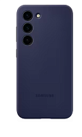 Накладка Samsung S23 Silicone Case темно-синяя купить в Барнауле
