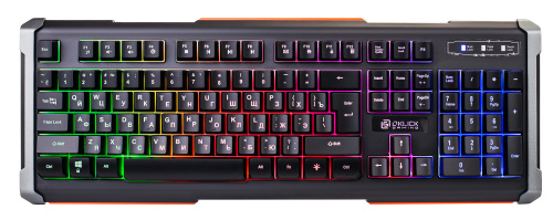 Клавиатура Oklick 717G Black Death multimedia for gamer LED черный/серый купить в Барнауле