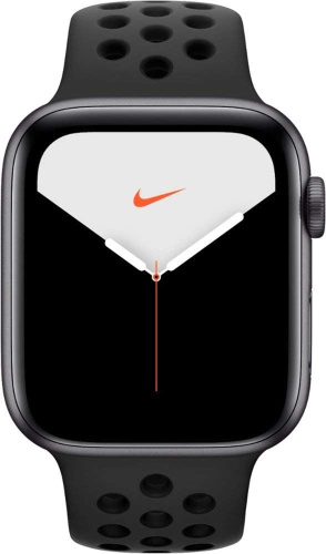 Apple Watch Series 5 44mm Case Space Grey Aluminium Nike Sport Band Anthracite/Black купить в Барнауле фото 2