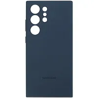 Накладка Samsung S23 Ultra Silicone Case темно-синяя купить в Барнауле