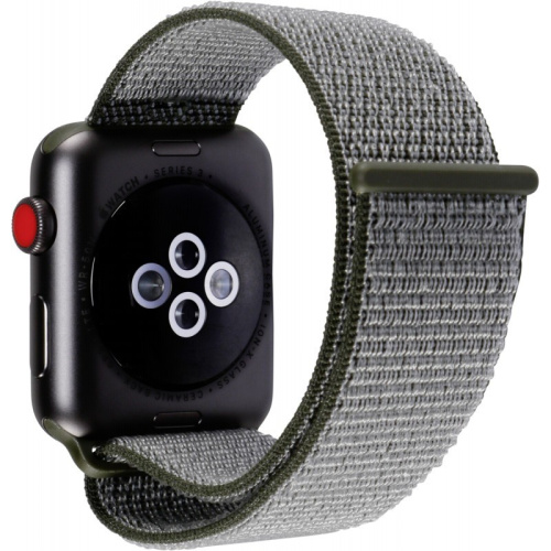 Apple Watch Series 3 42mm Case Space Grey Aluminium Sport Loop Dark Olive (GPS+Cellular) купить в Барнауле фото 3