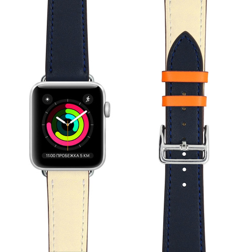 Ремешок для Apple Watch Band 38/40mm Lyambda Minkar кожаный (40-ICO) купить в Барнауле фото 2