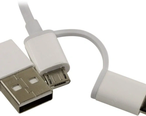 Дата-кабель Xiaomi Mi 2 в 1 USB Micro to Type-C 1 м (белый) купить в Барнауле фото 2