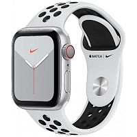 Apple Watch Series 5 40mm Case Silver Aluminium Nike Sport Band Pure Platinum/Black купить в Барнауле
