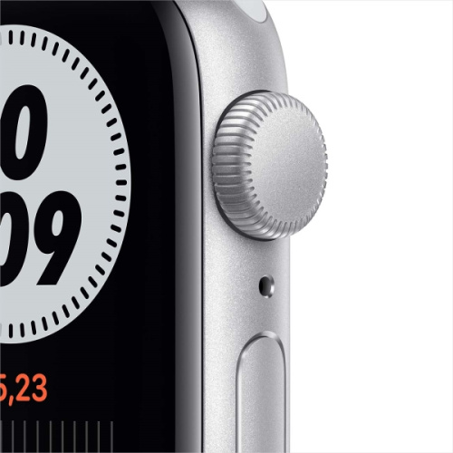 Apple Watch Series SE 44mm Case Silver Aluminium Nike Sport Band Platinum купить в Барнауле фото 2